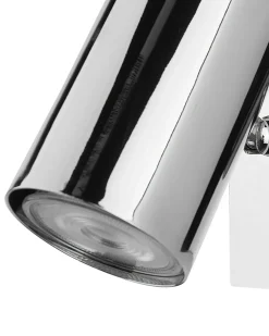 Set di 2 faretti ROSETTA Regolabile Metallo Argento