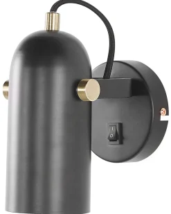 Set di 2 faretti TYRIA Regolabile Metallo Nero