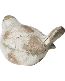 Set di 3 figure decorative da giardino ANGHIARI Uccello Beige