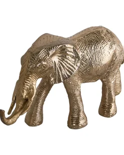 Set di 2 figure Elefante SEDLARI Metallo Oro