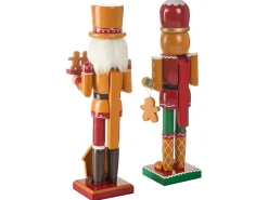 Set di 2 figure GRANSJON Schiaccianoci 35 cm Arancione