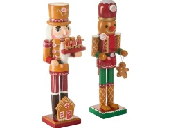 Set di 2 figure GRANSJON Schiaccianoci 35 cm Arancione