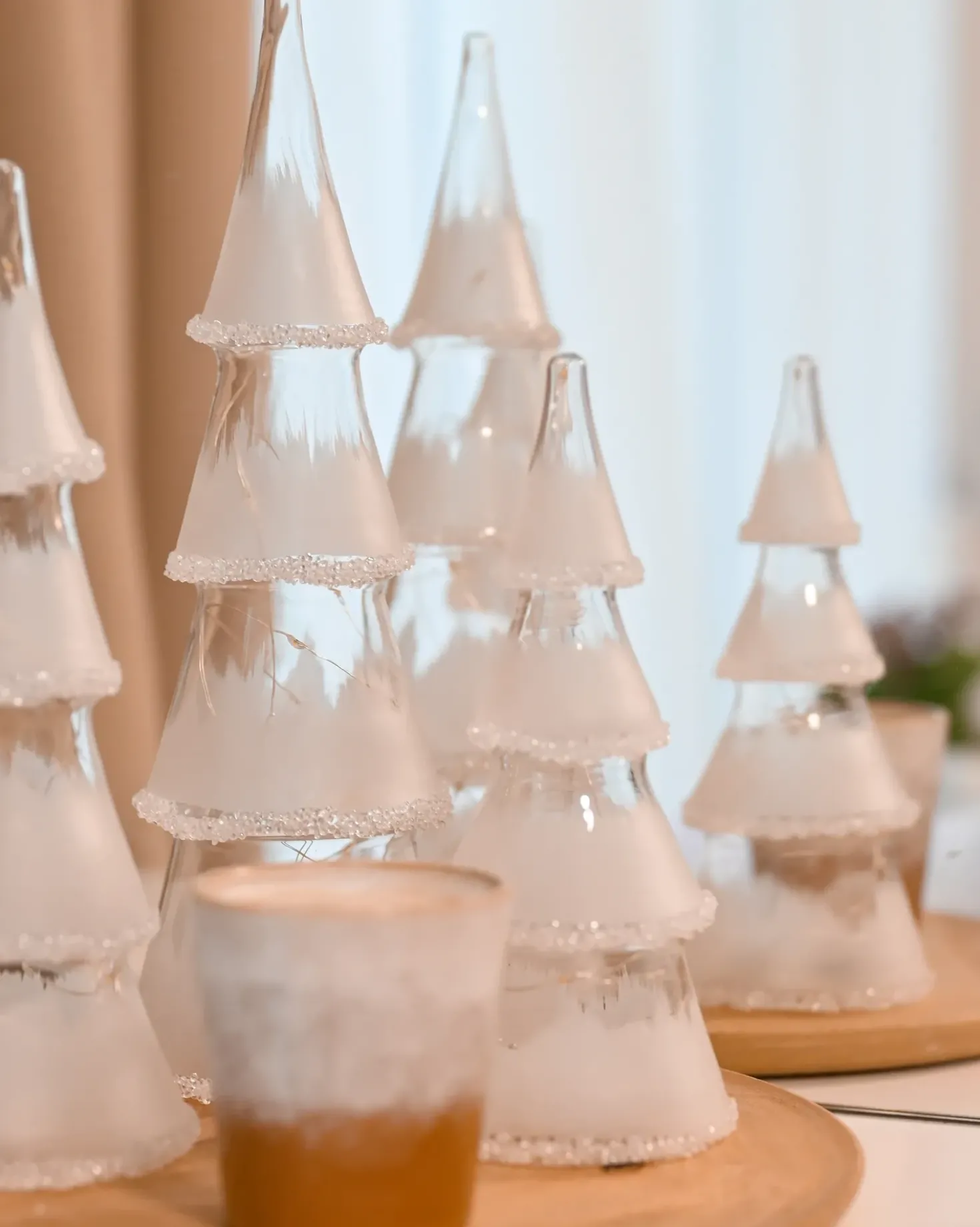 Set di 3 figure LED KIERINKI Albero di Natale 22/27/33 cm Bianco
