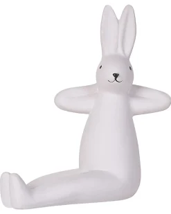 Set di 3 figure Lepre BREST Ceramica Bianco
