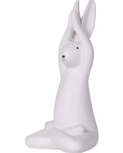 Set di 3 figure Lepre BREST Ceramica Bianco