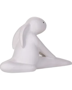 Set di 3 figure Lepre BREST Ceramica Bianco