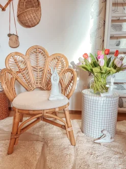 Set di 3 figure Lepre BREST Ceramica Bianco