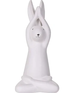 Set di 3 figure Lepre BREST Ceramica Bianco