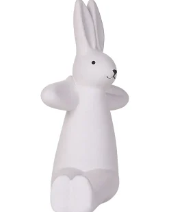 Set di 3 figure Lepre BREST Ceramica Bianco