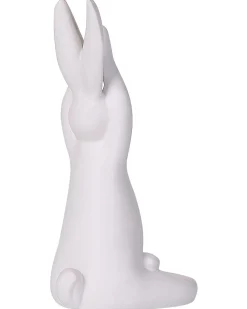 Set di 3 figure Lepre BREST Ceramica Bianco