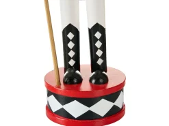 Set di 3 figure RICKLEAN Schiaccianoci 30 cm Rosso/Bianco