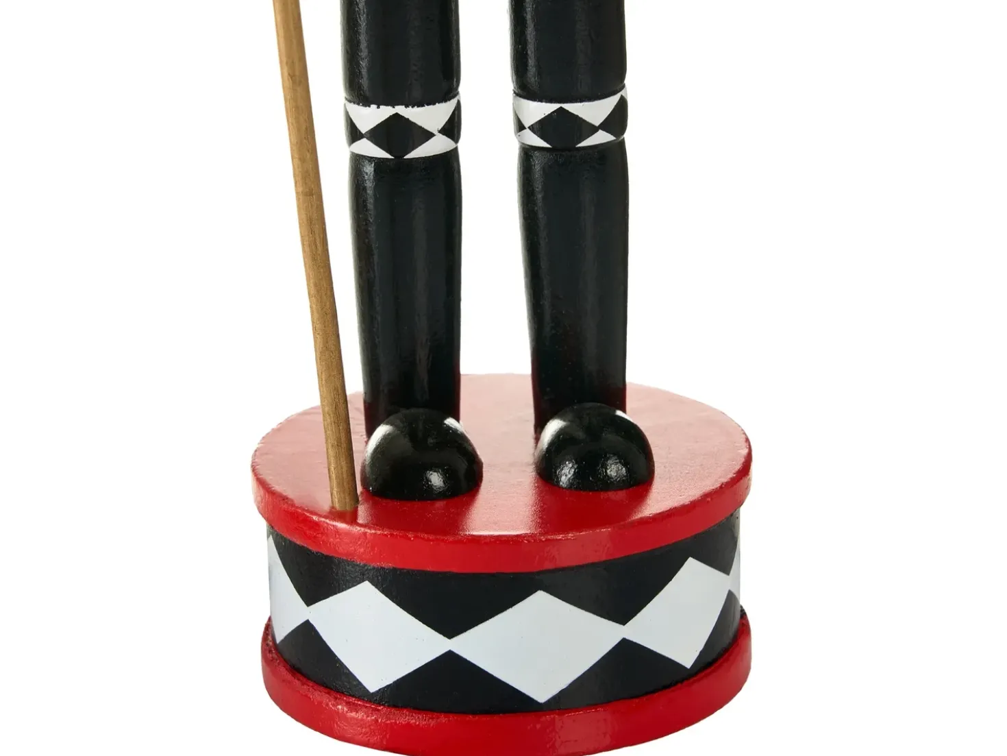 Set di 3 figure RICKLEAN Schiaccianoci 30 cm Rosso/Bianco