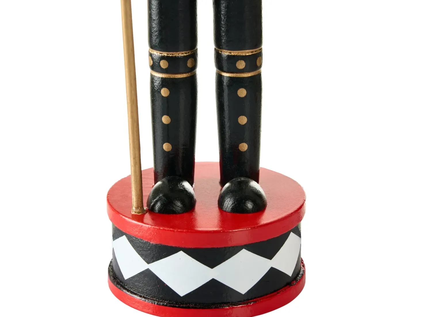 Set di 3 figure RICKLEAN Schiaccianoci 30 cm Rosso/Bianco