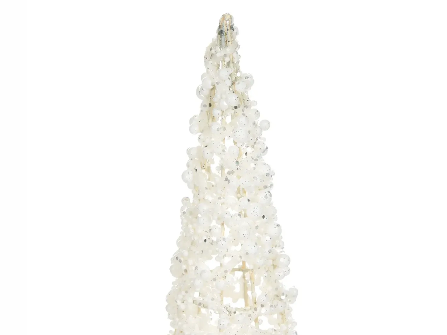 Set di 3 figure ROSAN Albero di Natale 40/50/60 cm Bianco
