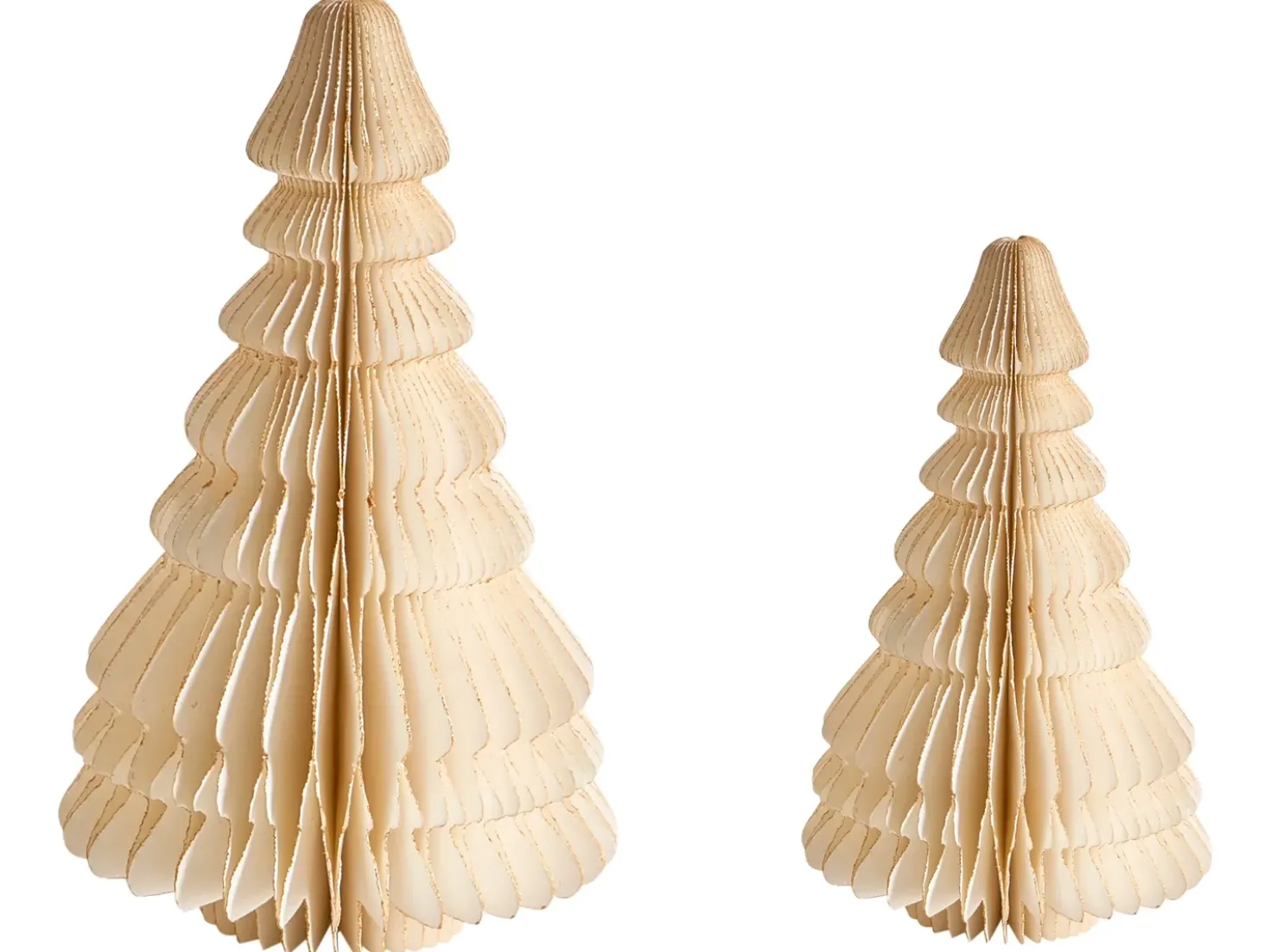 Set di 2 figure SKJOMA Albero di Natale 15/20 cm Beige