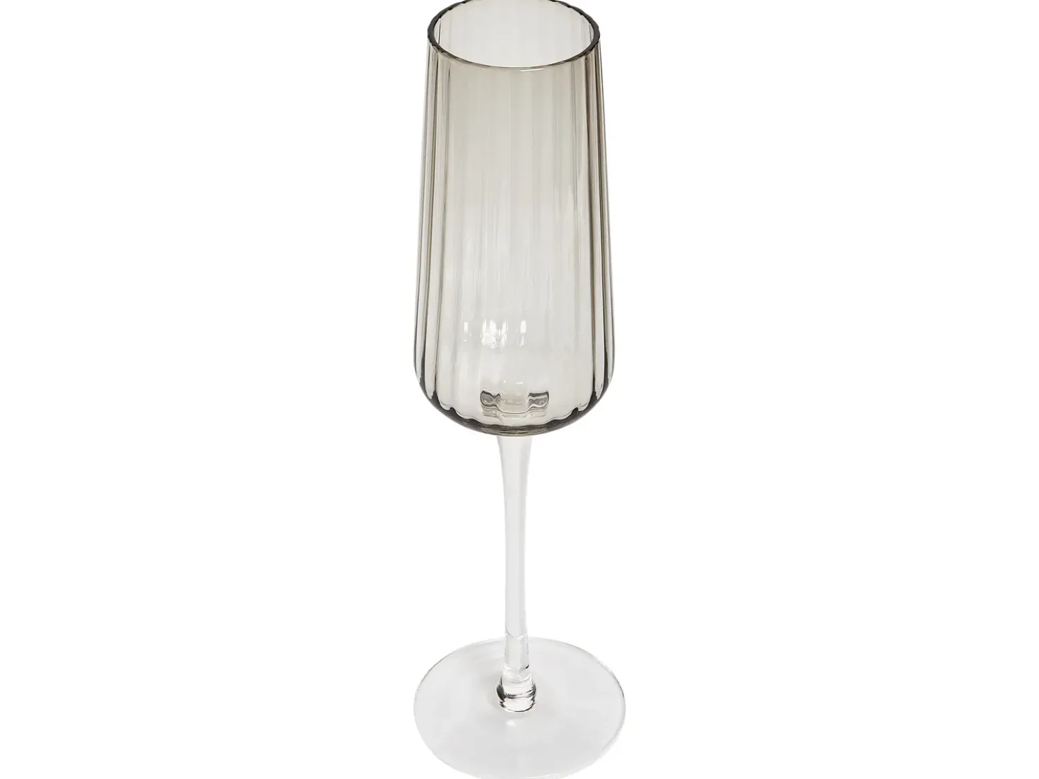 Set di 4 flûte da champagne QUARTZ 230 ml Grigio