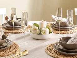 Set di 4 flûte da champagne QUARTZ 230 ml Grigio