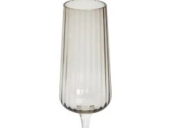 Set di 4 flûte da champagne QUARTZ 230 ml Grigio