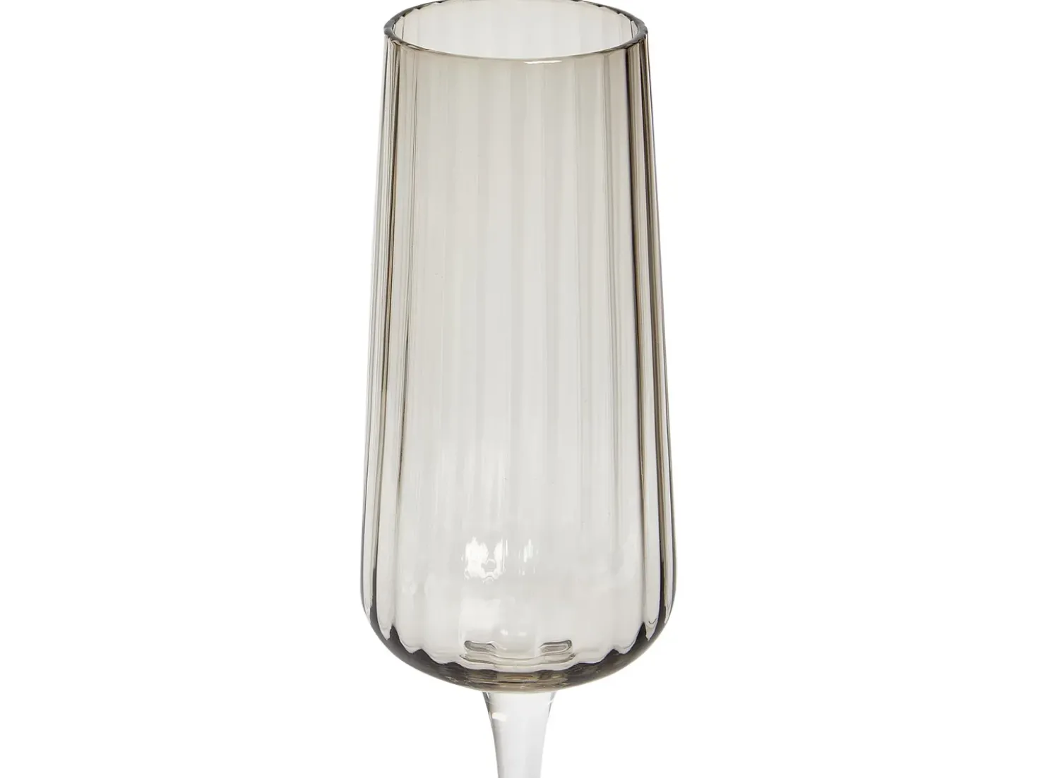Set di 4 flûte da champagne QUARTZ 230 ml Grigio