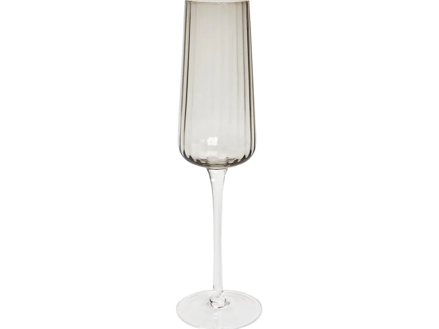 Set di 4 flûte da champagne QUARTZ 230 ml Grigio