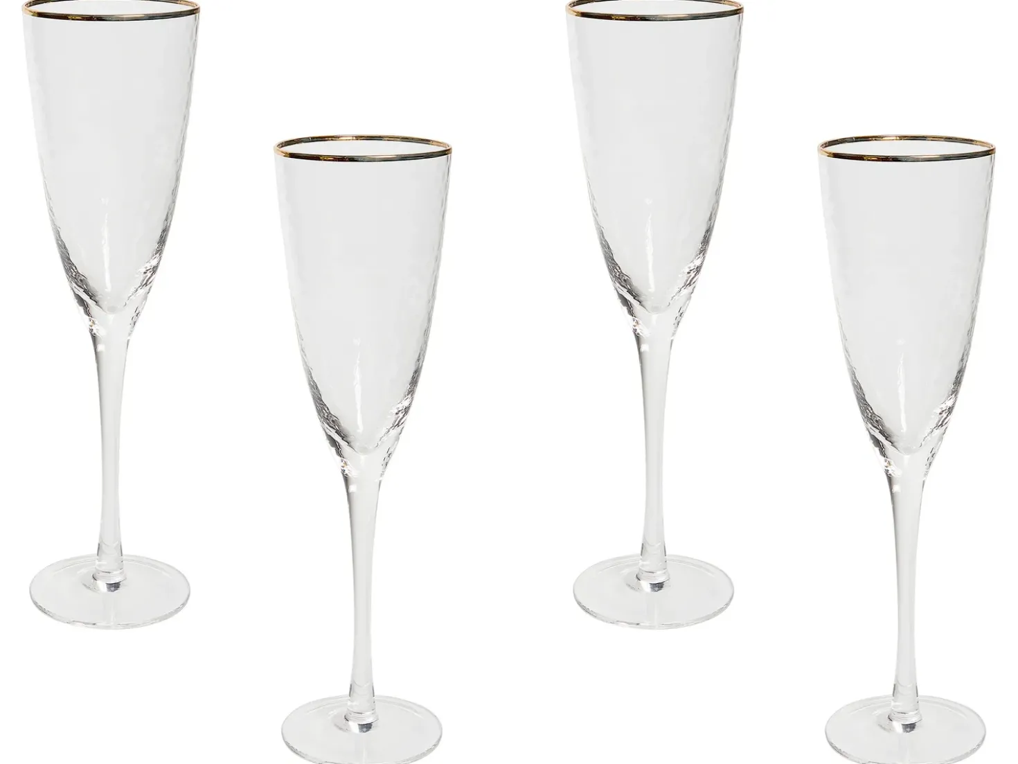 Set di 4 flûte da champagne TOPAZ 250 ml Trasparente