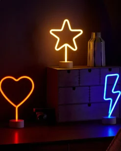 Set di 3 insegne LED al neon FLORETTA Multicolore