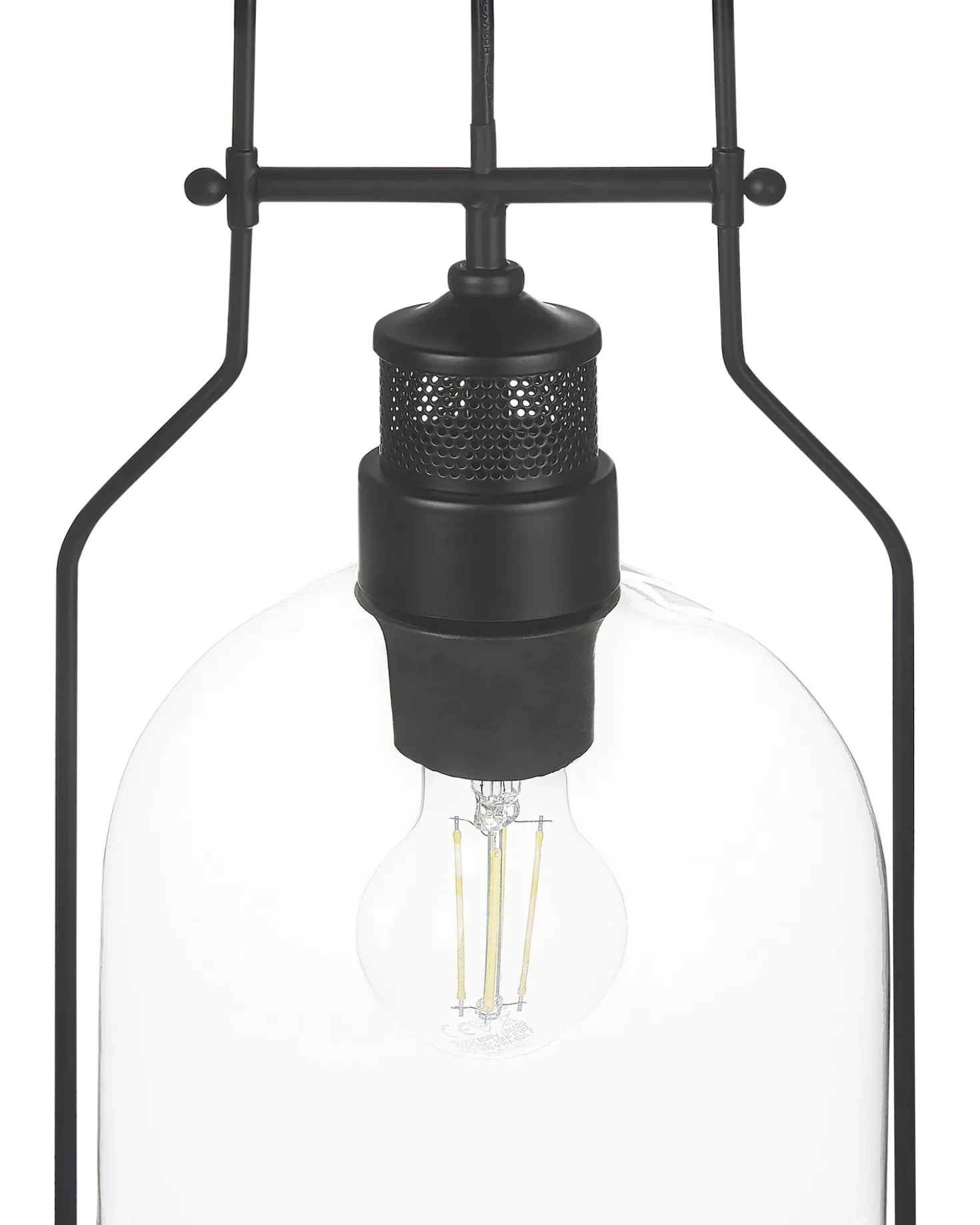 Set di 2 lampadari BASHILO Metallo Nero