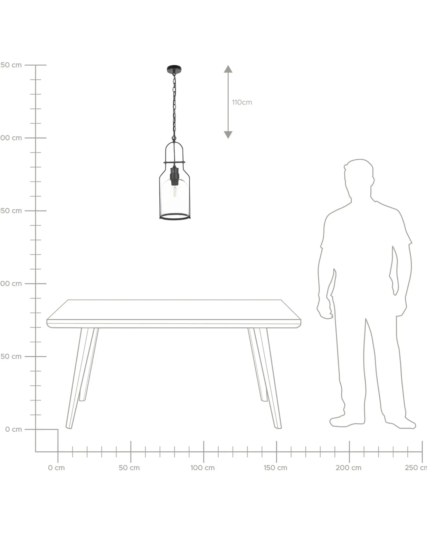 Set di 2 lampadari BASHILO Metallo Nero