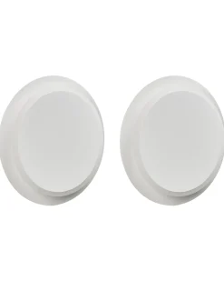 Set di 2 lampade da parete SEMNON LED Metallo Bianco