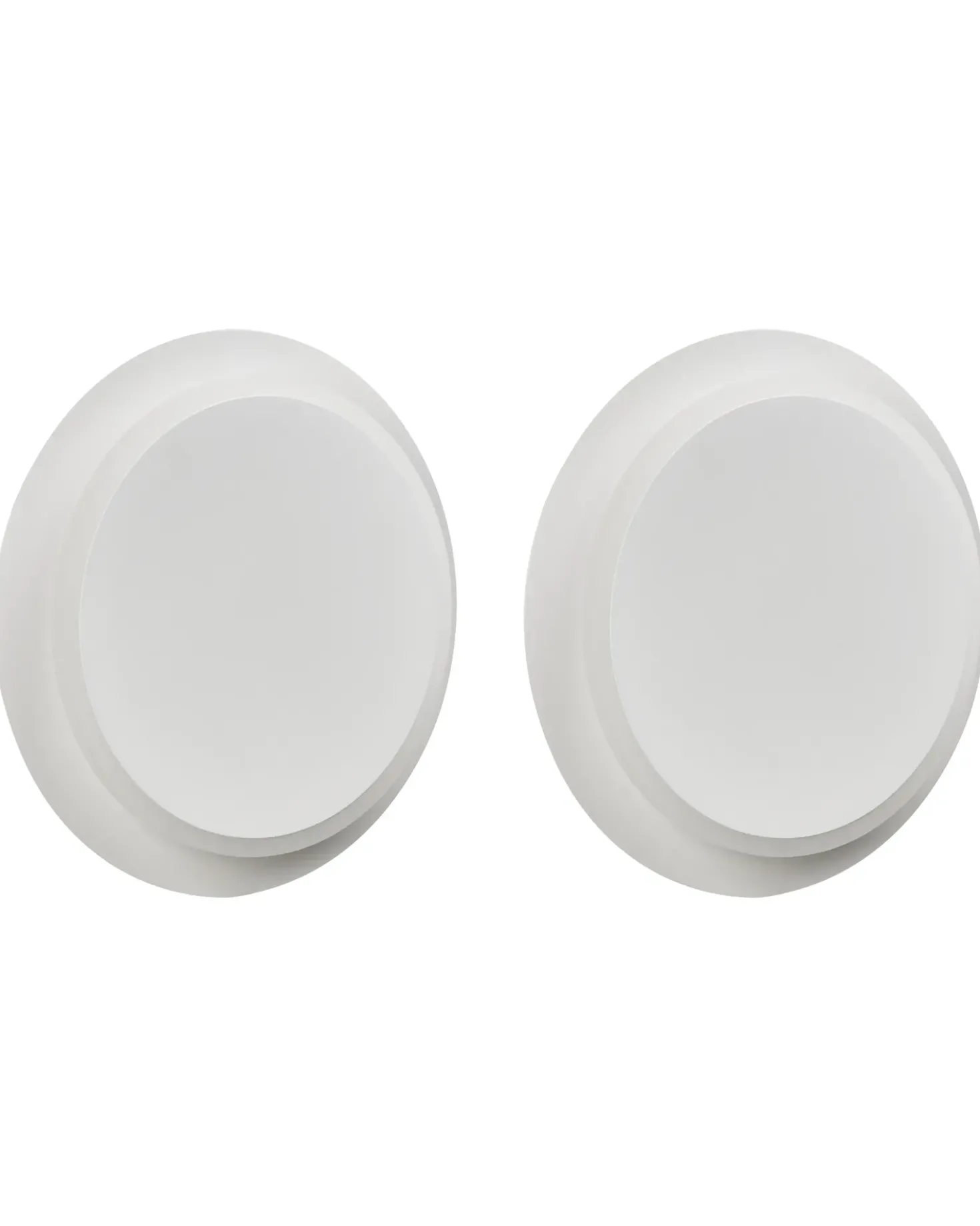 Set di 2 lampade da parete SEMNON LED Metallo Bianco