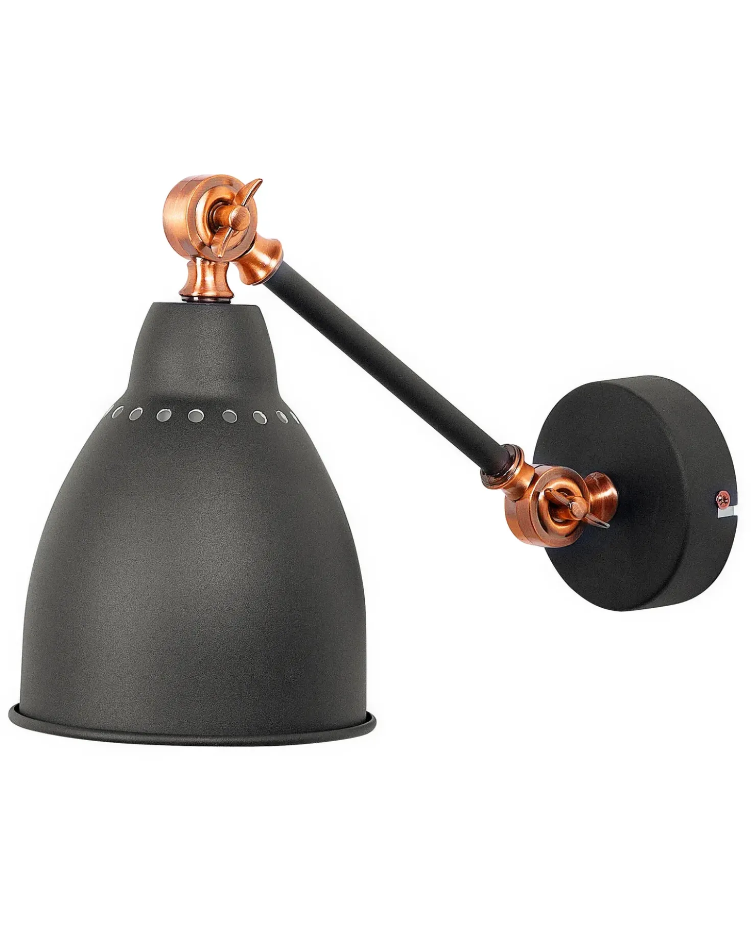 Set di 2 lampade da parete MISSISSIPPI Regolabile Metallo Grigio grafite