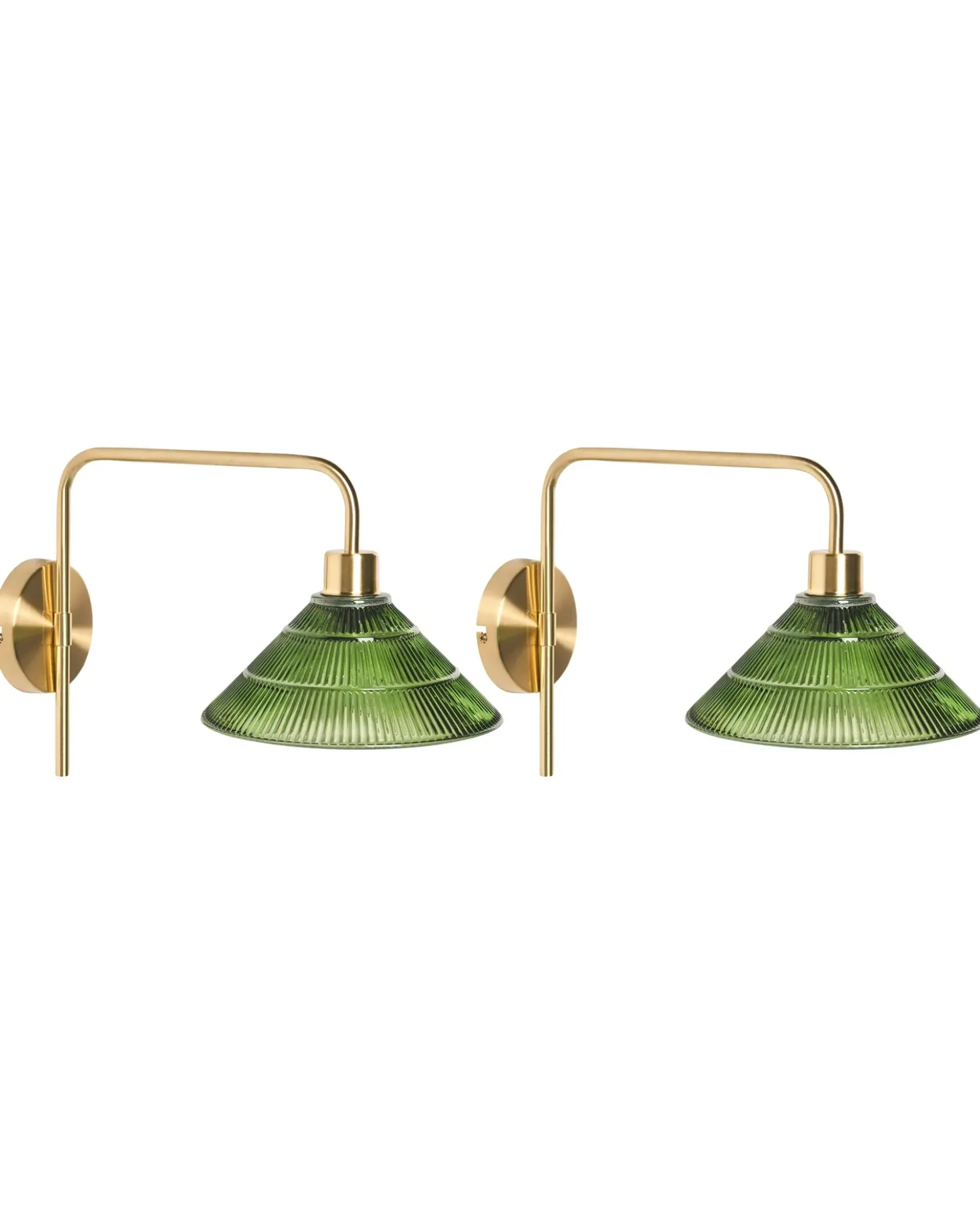 Set di 2 lampade da parete SUMPUL Metallo Oro
