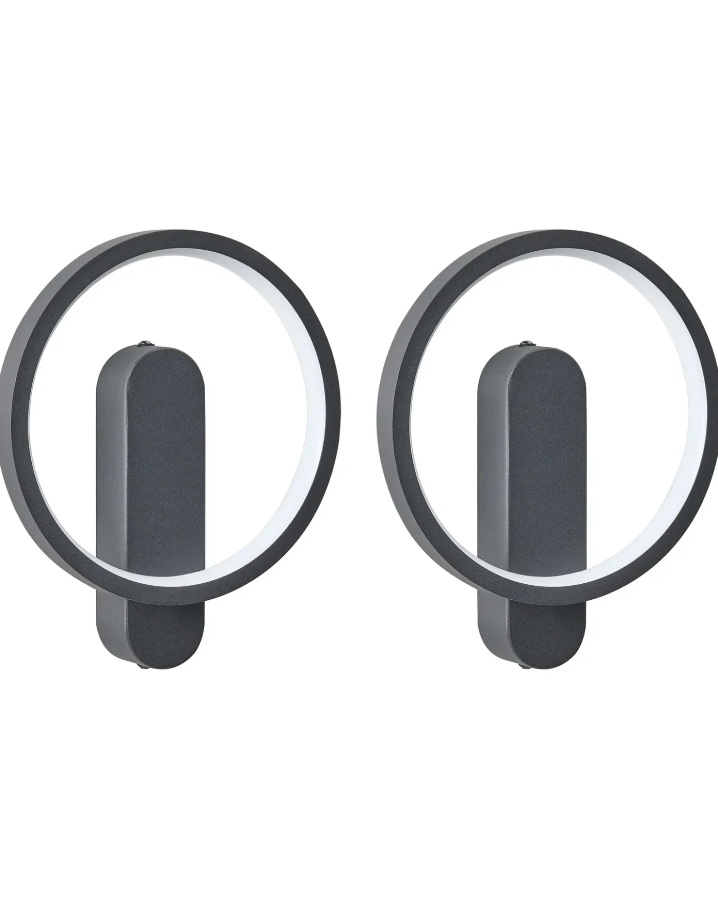 Set di 2 lampade da parete BLIES LED Metallo Nero