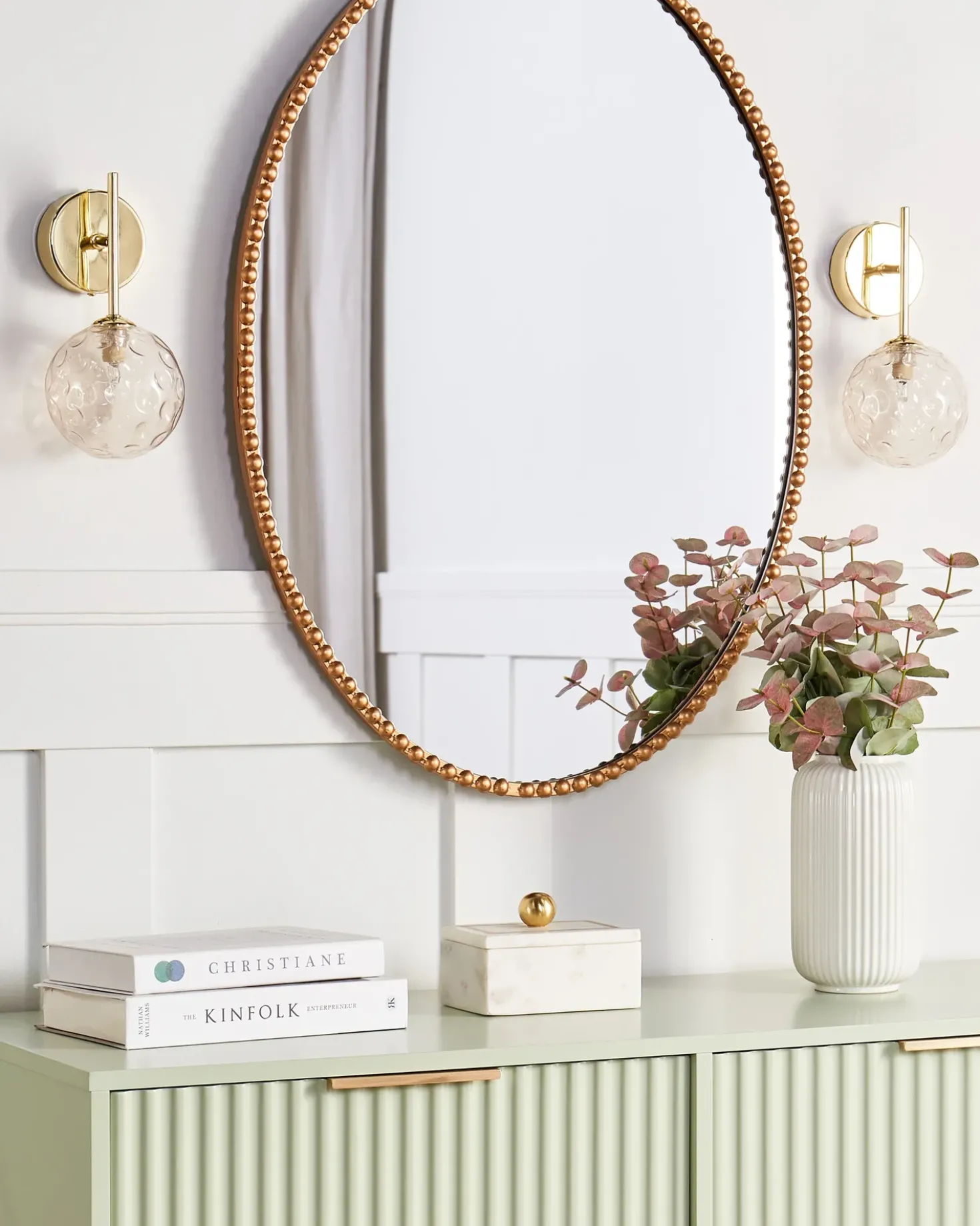 Set di 2 lampade da parete ANADYR Vetro Beige