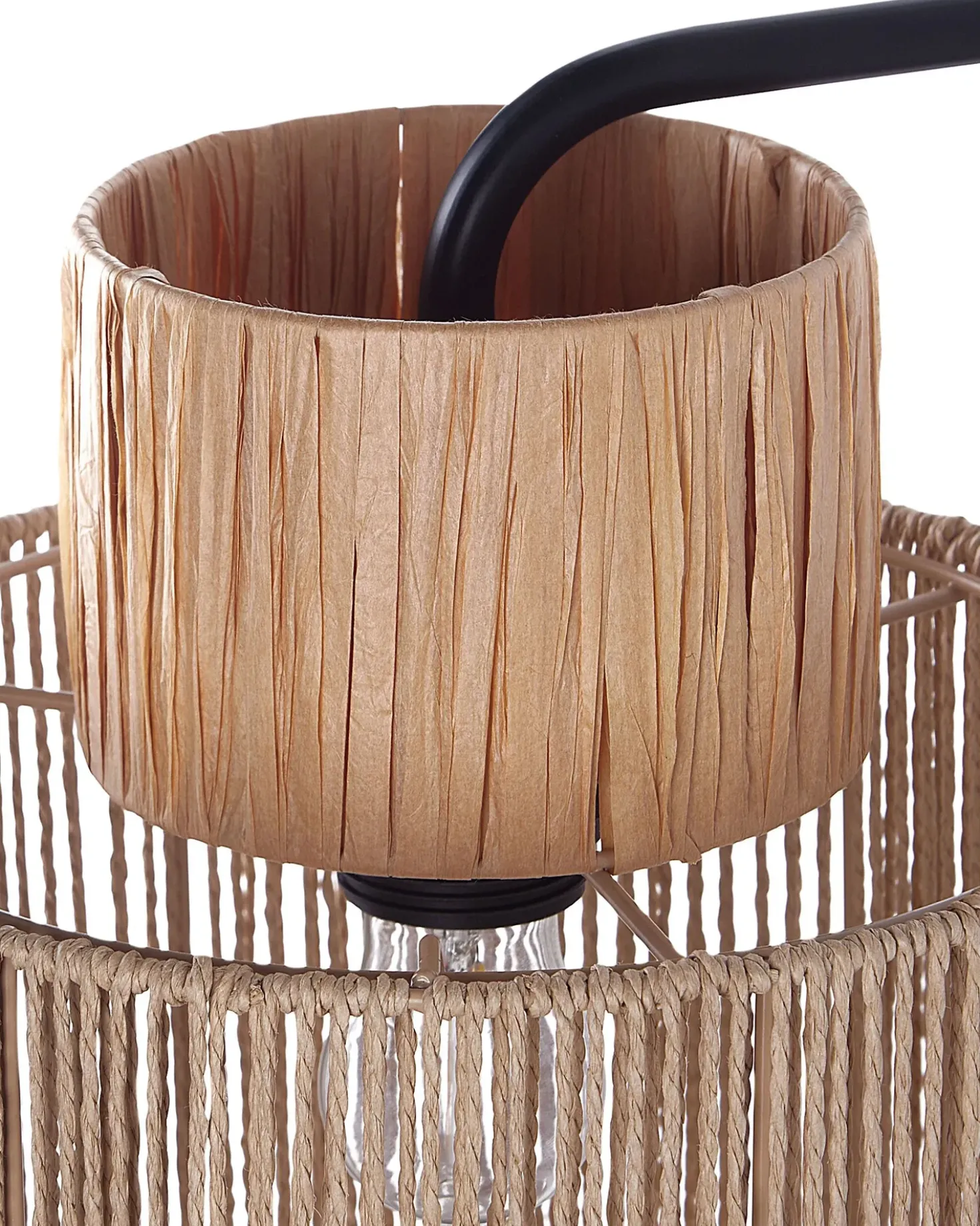 Set di 2 lampade da parete JAMMA Corda di carta Naturale