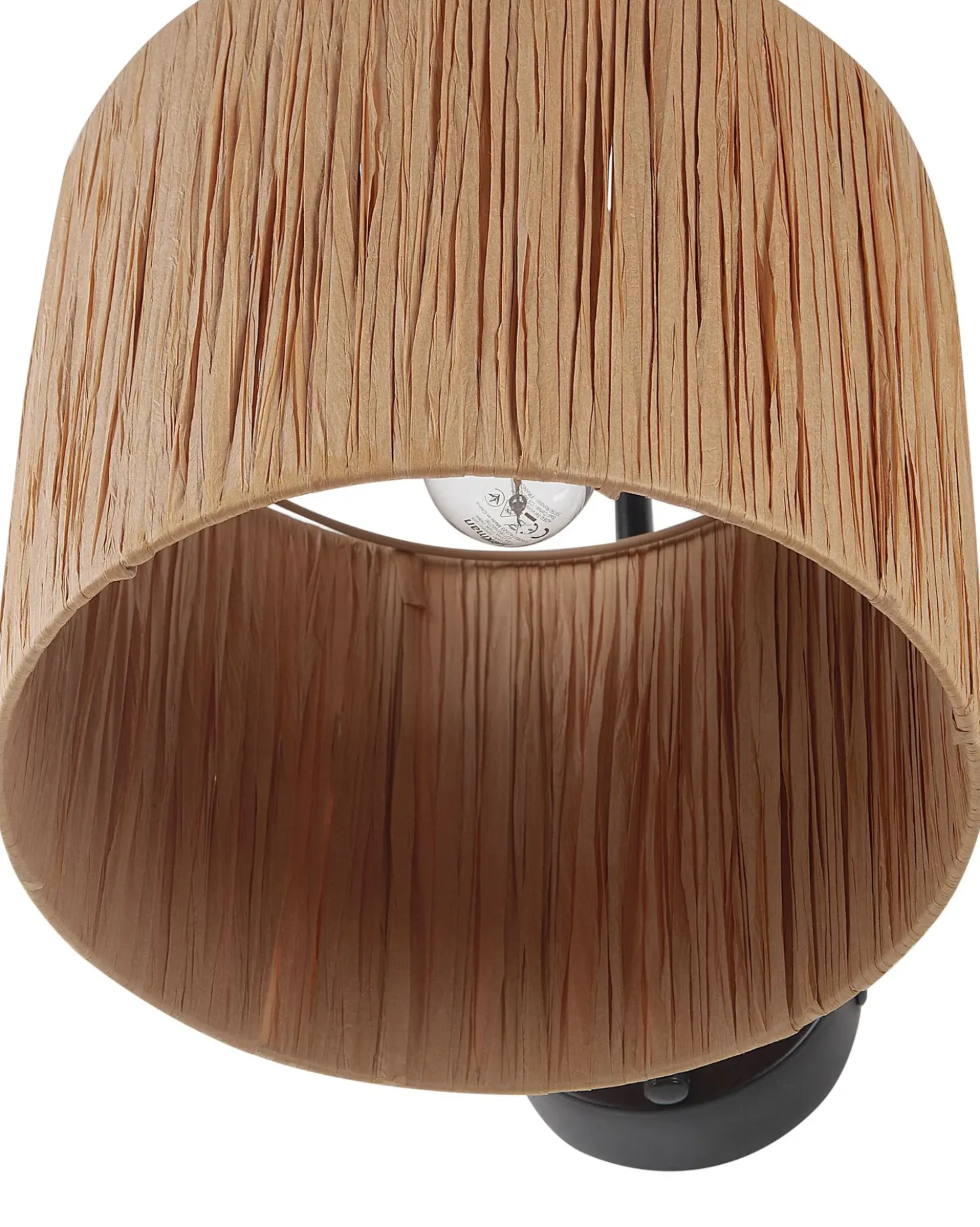 Set di 2 lampade da parete SHINFA Vimini Naturale