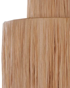 Set di 2 lampade da parete SHINFA Vimini Naturale