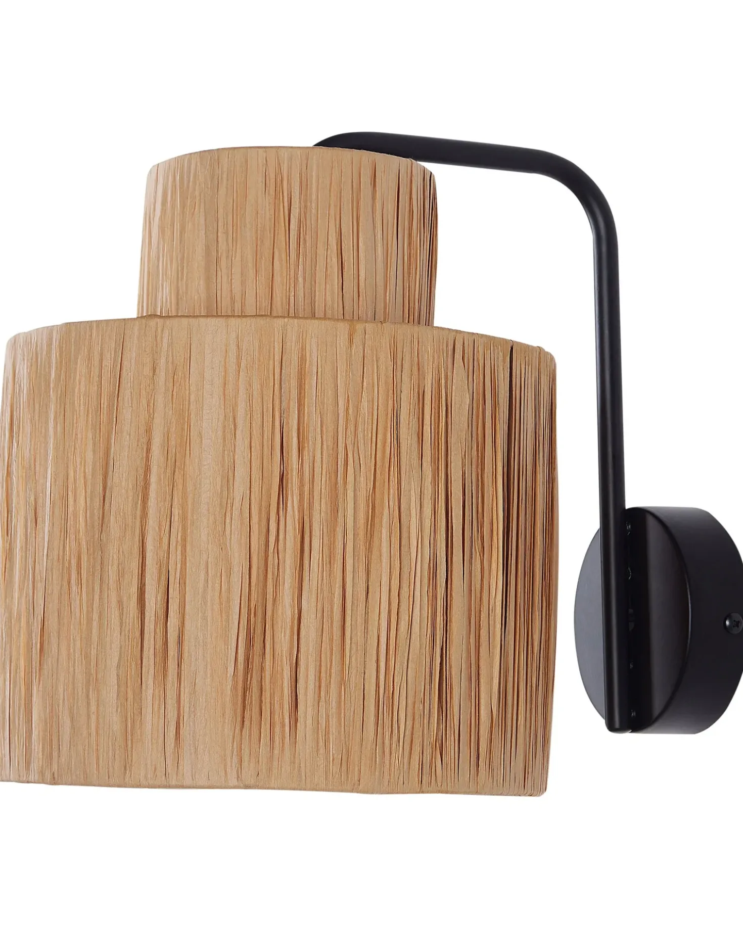 Set di 2 lampade da parete SHINFA Vimini Naturale