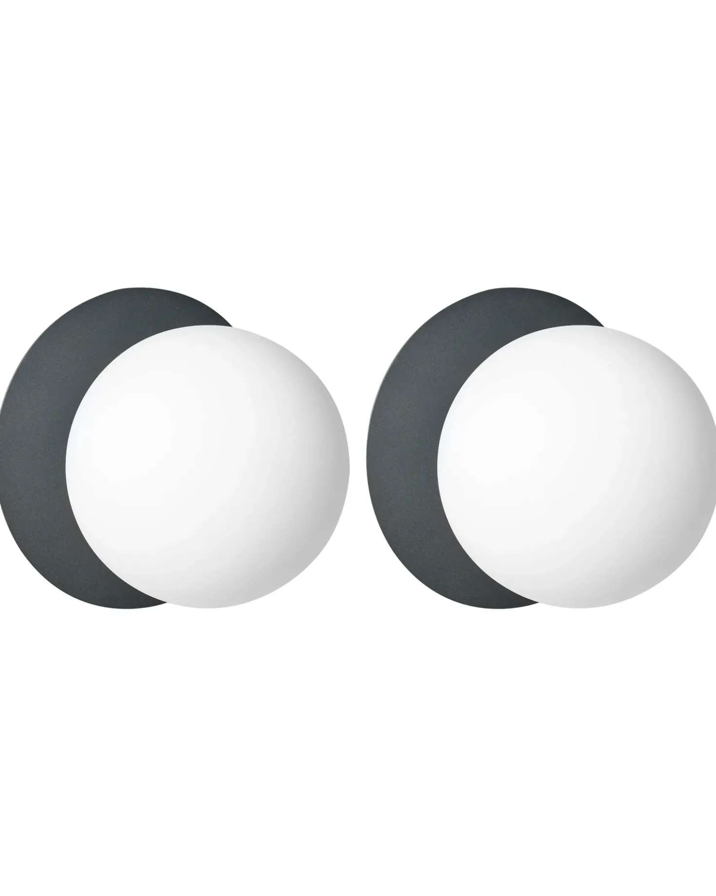Set di 2 lampade da parete BOUBLE Metallo Nero