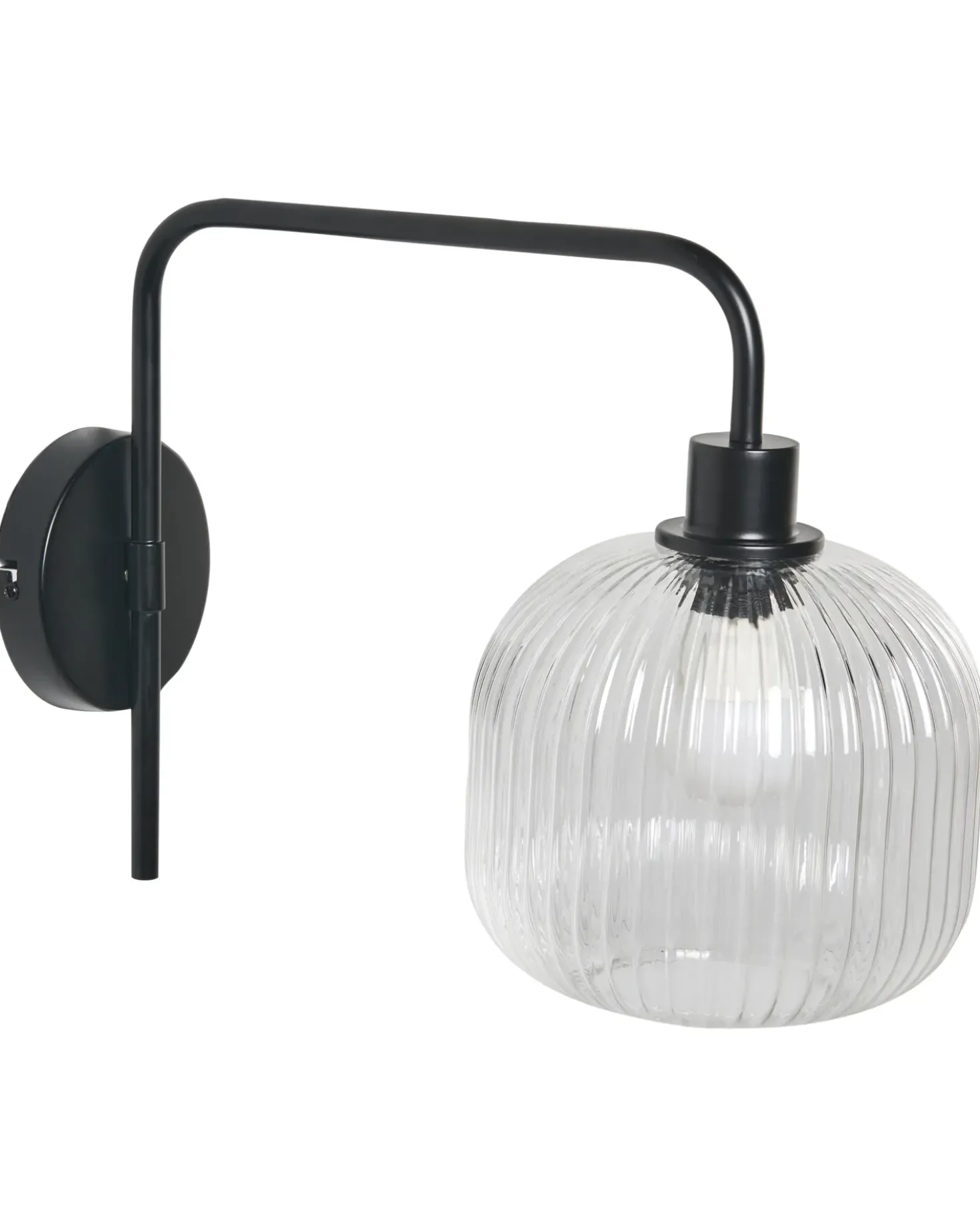 Set di 2 lampade da parete COMAPALA Metallo Nero