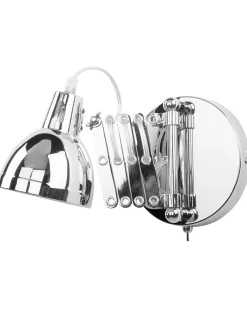 Set di 2 lampade da parete HARRINGTON Regolabile Metallo Argento
