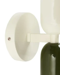 Set di 2 lampade da parete TOPI Metallo Bianco sporco