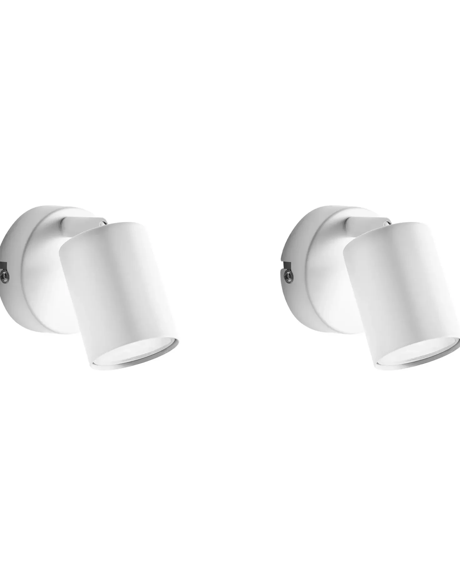 Set di 2 lampade da parete NYANDO Metallo Bianco
