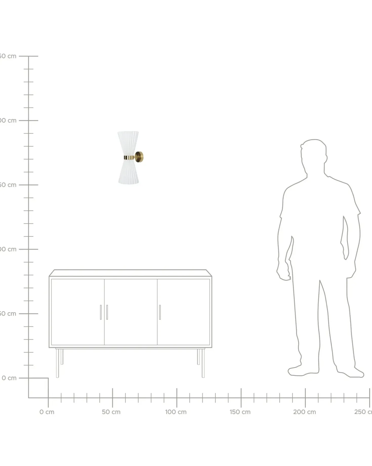 Set di 2 lampade da parete TELANG Cotone Bianco