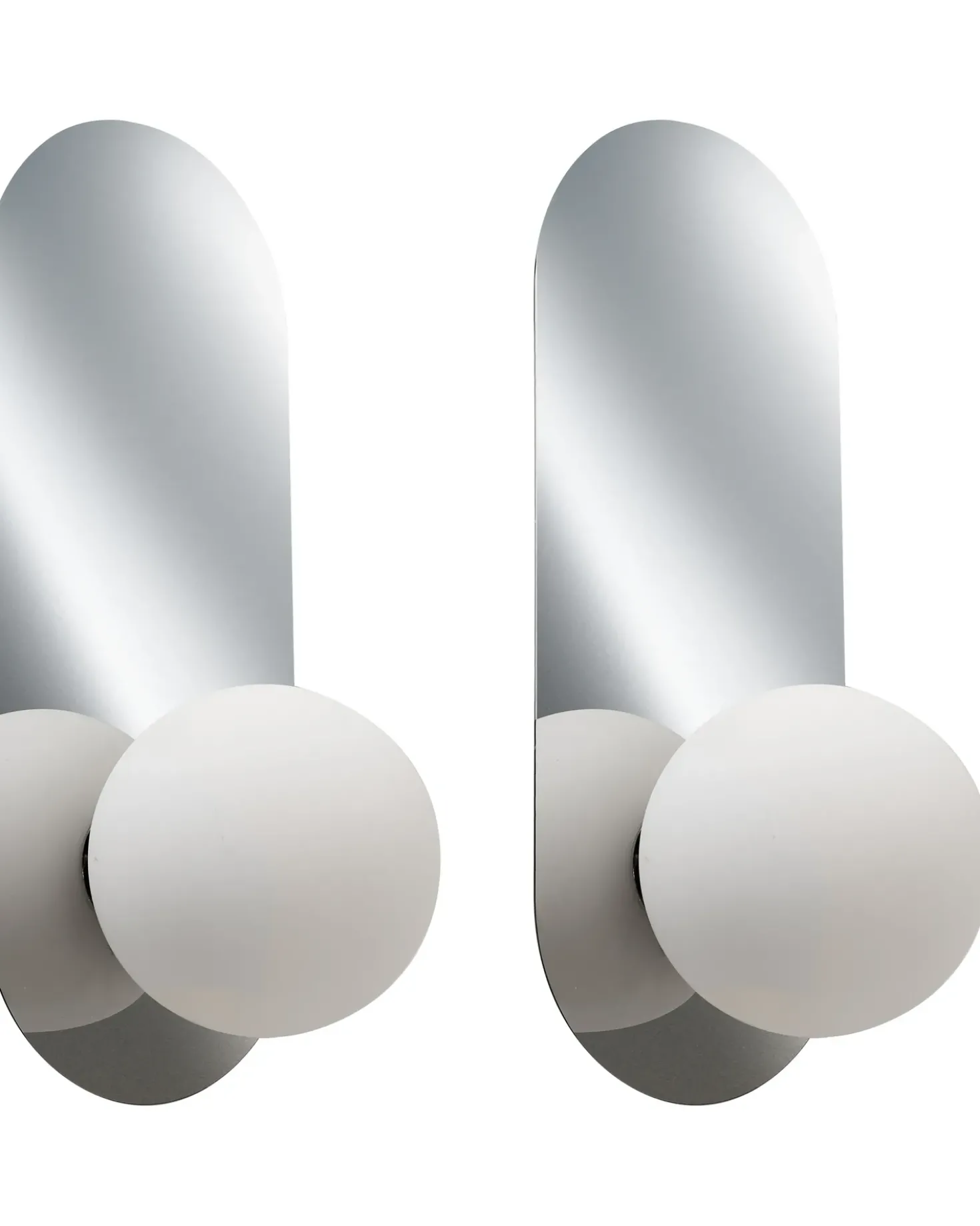 Set di 2 lampade da parete LEISI Argento