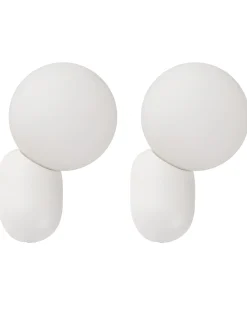 Set di 2 lampade da parete HELME Bianco