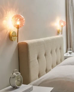 Set di 2 lampade da parete ANADYR Vetro Rosa