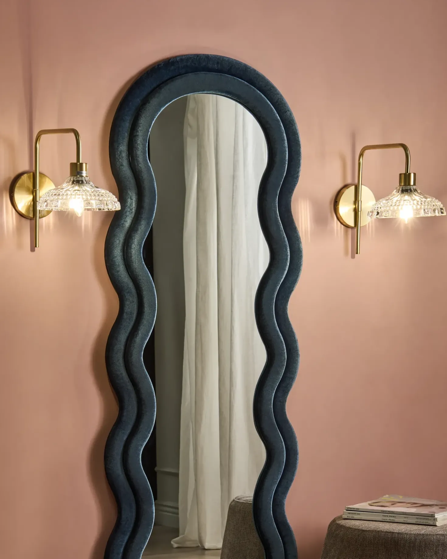 Set di 2 lampade da parete MOLINO Metallo Oro