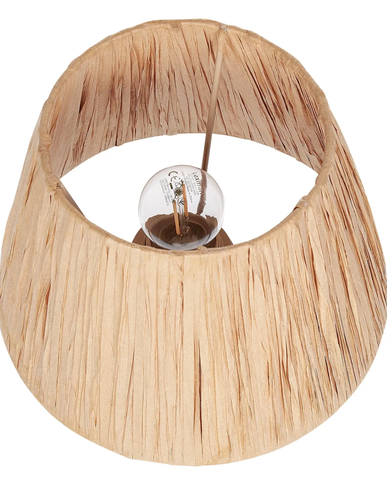 Set di 2 lampade da tavolo ARWADITO Ceramica Bianco sporco