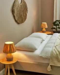 Set di 2 lampade da tavolo ARWADITO Ceramica Grigio